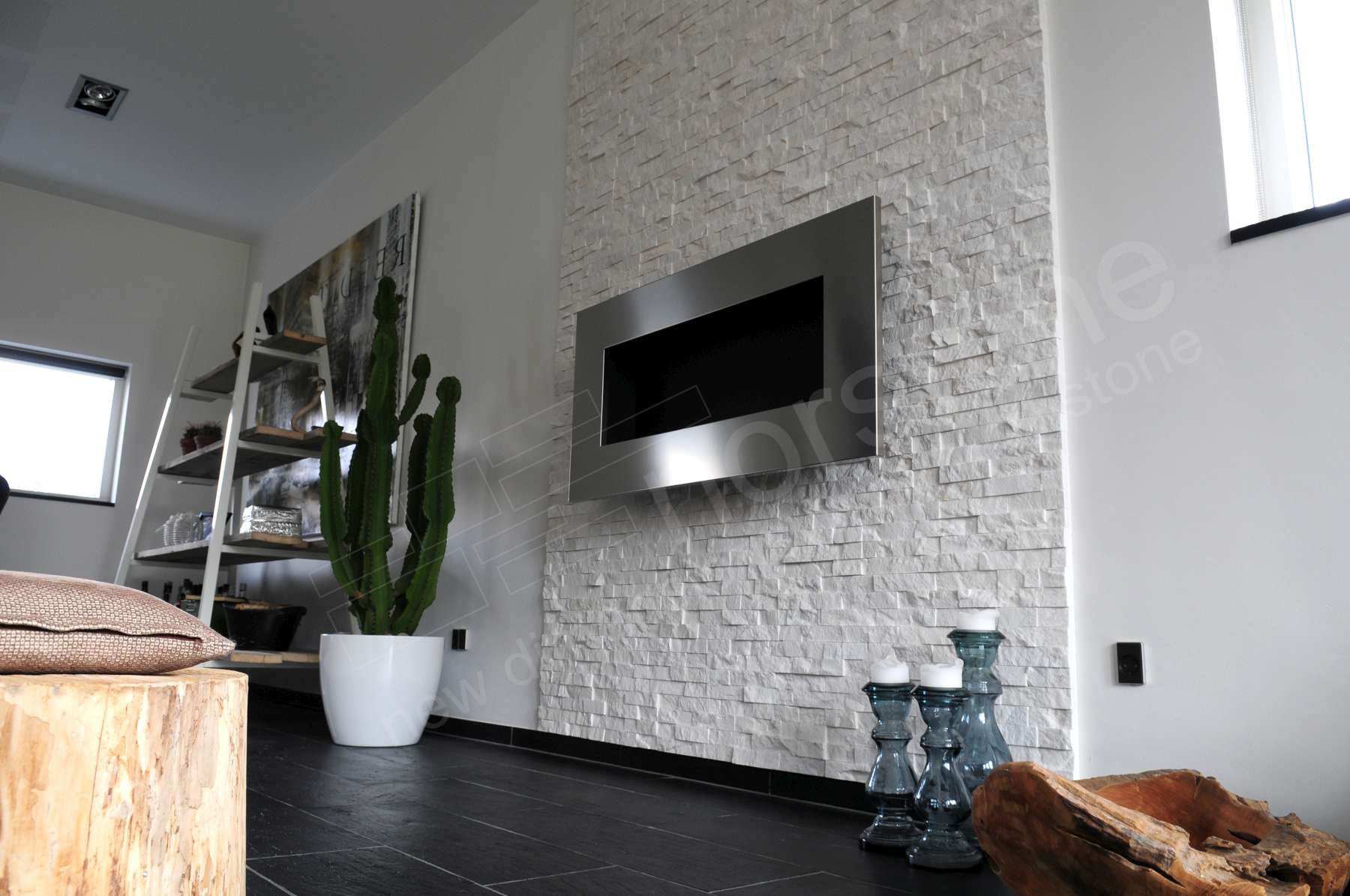 White Fireplace